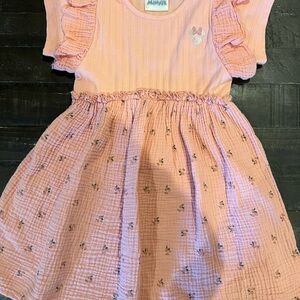 Pink Ruffle & Floral Minnie Dress